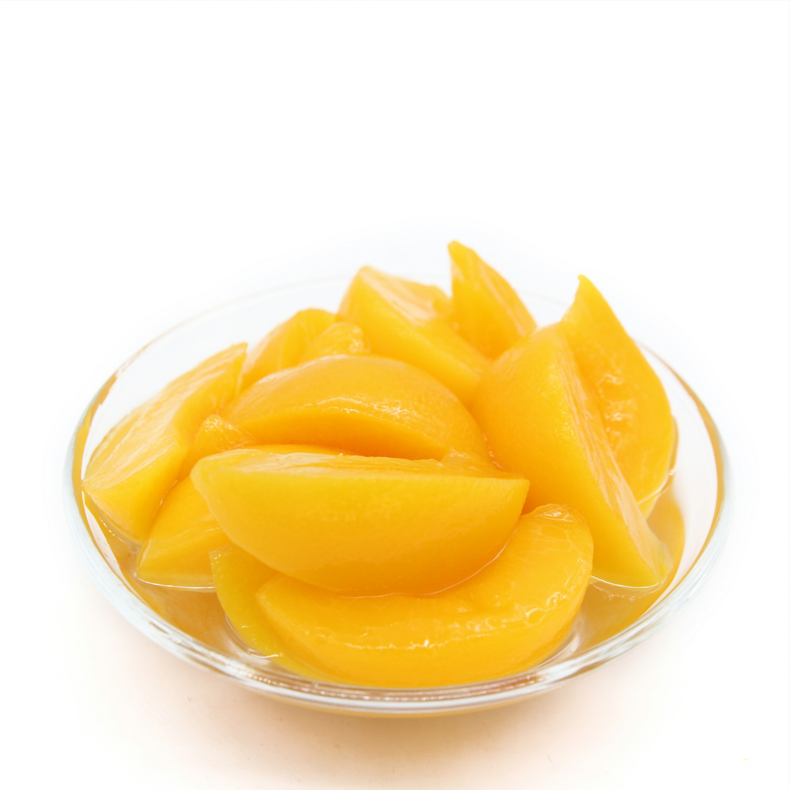 Canned yellow peach slice